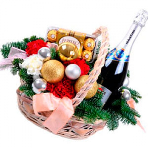 Новогодняя корзина "Новый Год идет!"